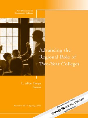 cover image of Advancing the Regional Role of Two-Year Colleges